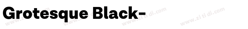 Grotesque Black字体转换